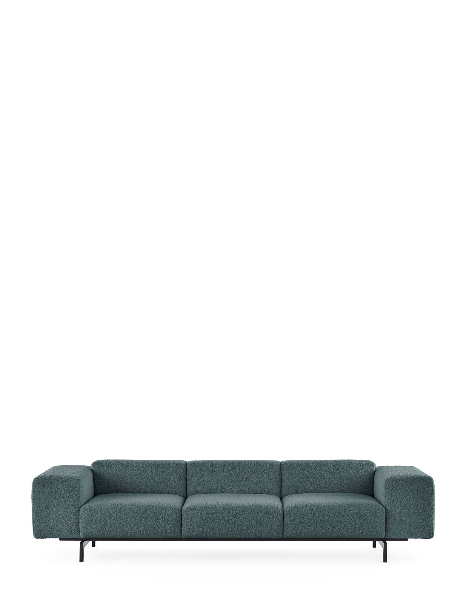 Диван трёхместный Largo Curly (синий) 7160/C4