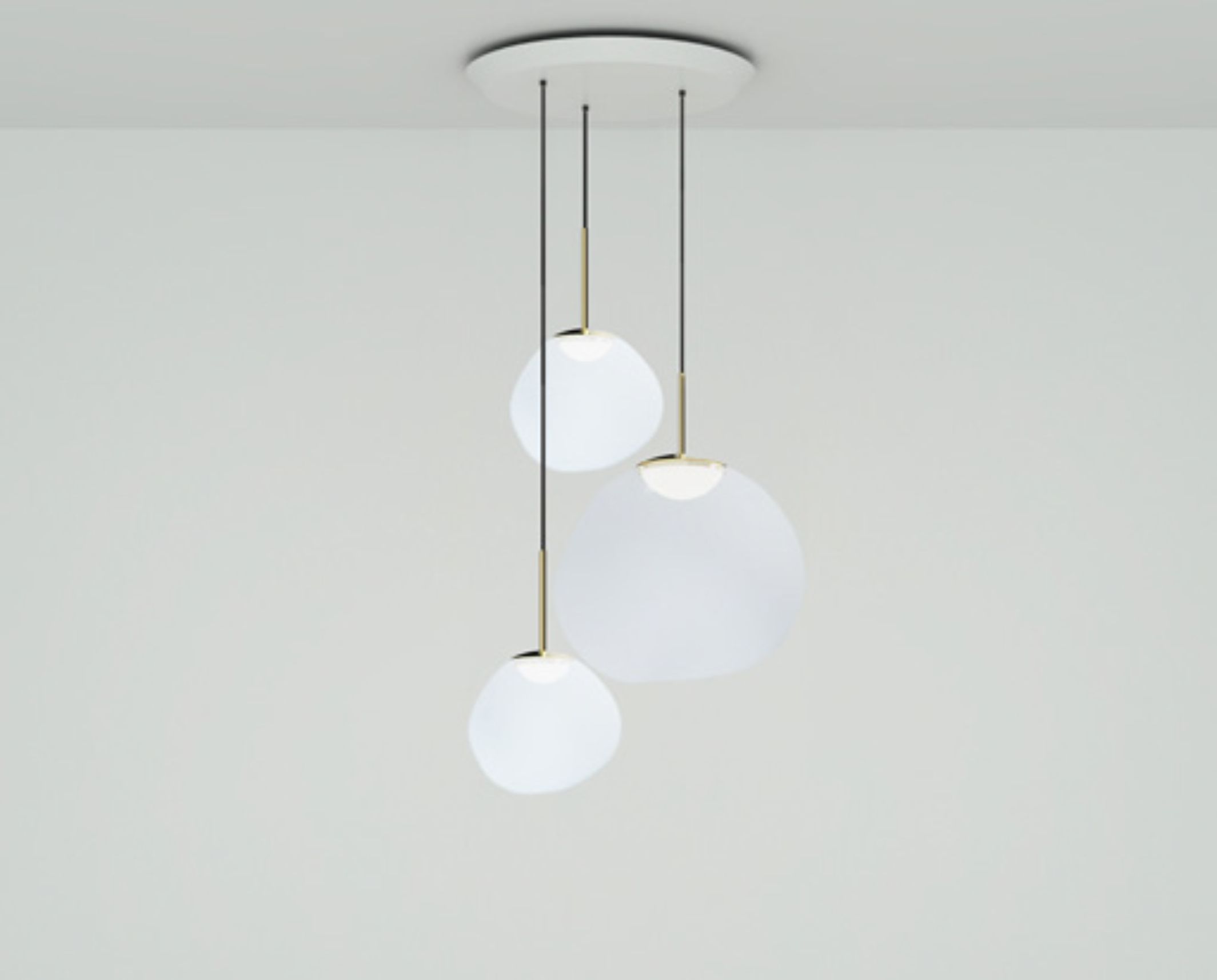 Люстра Melt Trio Round Opal/Gold MLPS04OPG-PEUM5