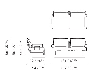 Диван уличный Souvenir d'Italie