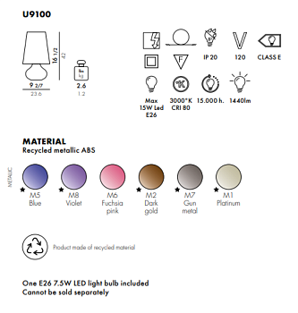 Настольная лампа Cindy 9100/M2