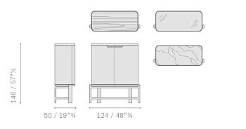 Комод DUO 500x1240x1460
