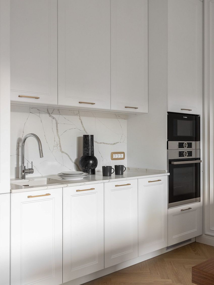 Светлая квартира 58 м² в Москве ЖК «Воробьев дом»