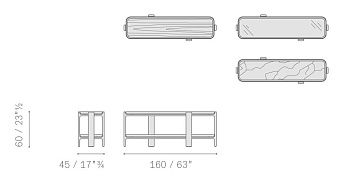 Стеллаж прямоугольный DUO