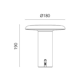 Настольная лампа Takku беспроводная 0151030A