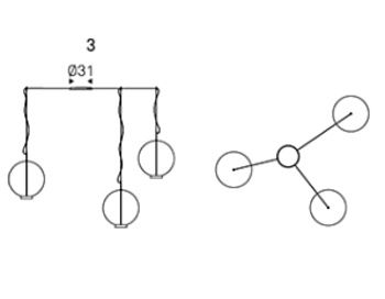 Светильник Ohay 3 fume