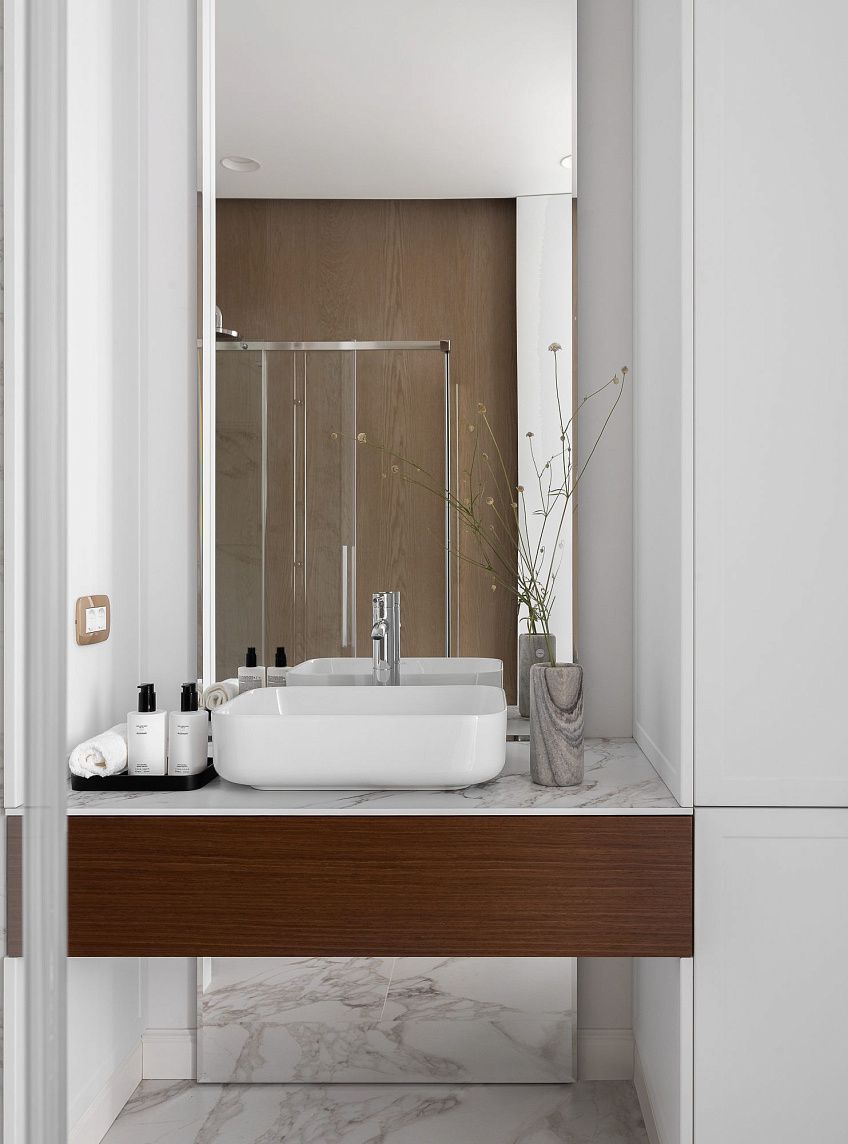 Светлая квартира 58 м² в Москве ЖК «Воробьев дом»