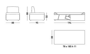 Кресло-кровать Opla