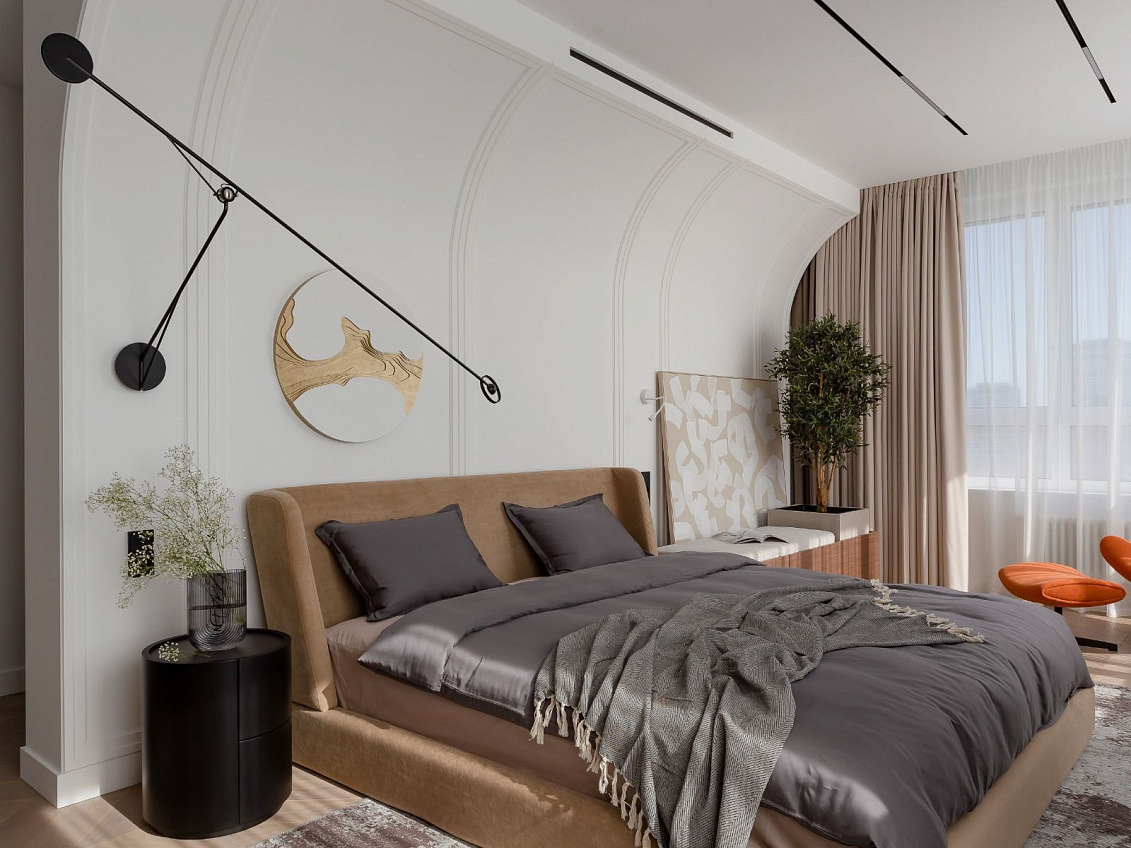 Космическая спальня в ЖК Ленина 8, г. Екатеринбург