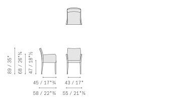 Стул Liz 580x550x890