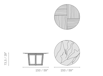 Стол круглый Bolero