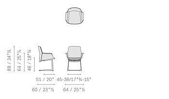 Стул Downtown Conference 600x640x880