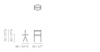 Приставной столик овальный Ren