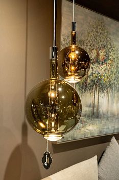 Подвес SKY FALL round medium bronzo lucido