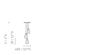 Люстра Soffi 350x350x300
