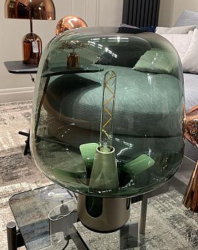 Настольный светильник FLAR medium champagne-turchese