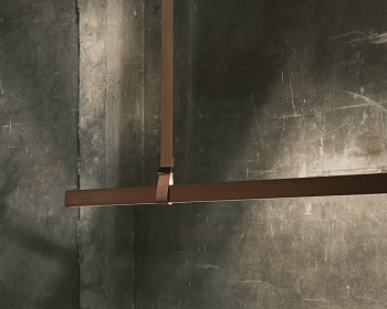 Люстра Belt Fabric Copper Brown Casambi 2000mm