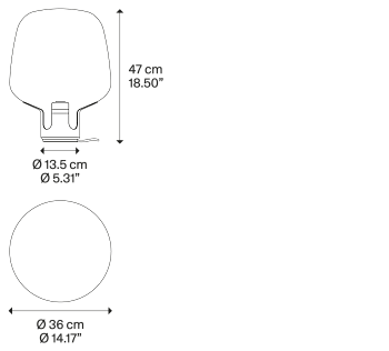 Лампа настольная Flar medium