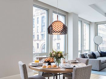 Люстра Tatou Suspension 2 Ocre Grey