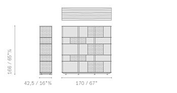 Стеллаж прямоугольный Lloyd Tex