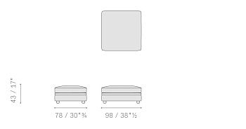 Пуф Chester 780x980x430