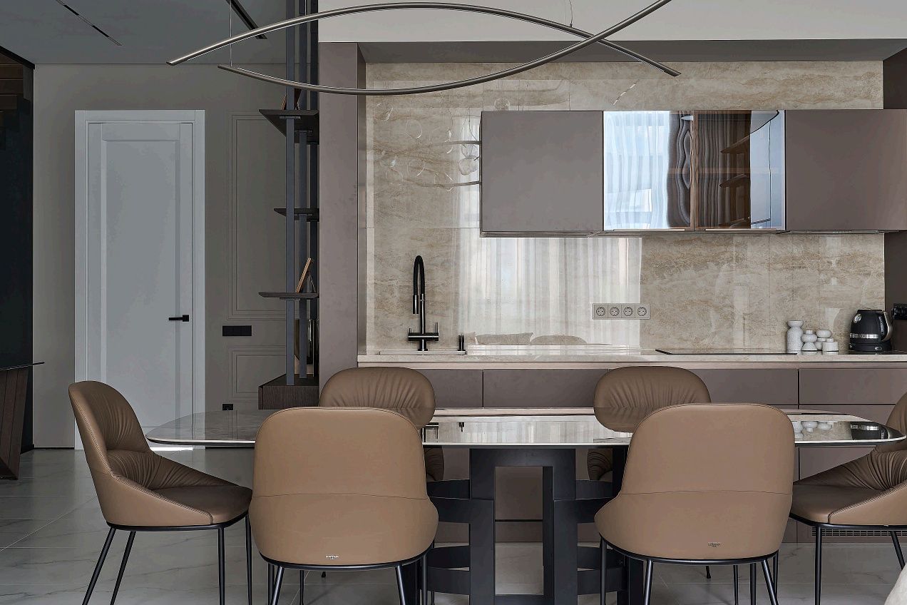 Стильный таунхаус 278 м² ЖК «Парк Фонте / Park Fonte» в Истринском районе Подмосковья