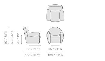 Кресло Ozwald Boateng Vanity Fair XC collection