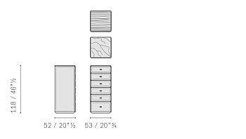 Комод Moondance 520x530x1180