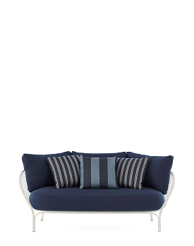 Диван Hiray (белый/синий) 6210/BU