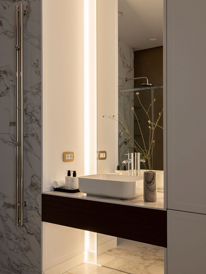 Светлая квартира 58 м² в Москве ЖК «Воробьев дом»