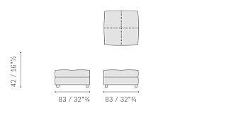 Пуф Massimosistema 830x830x420