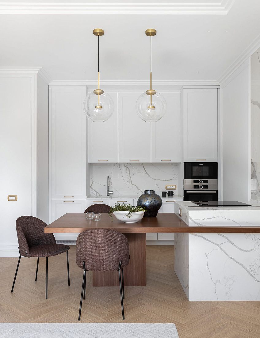 Светлая квартира 58 м² в Москве ЖК «Воробьев дом»