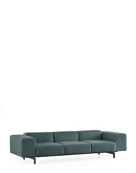 Диван трёхместный Largo Curly (синий) 7160/C4