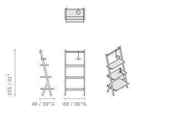 Стеллаж прямоугольный Ren