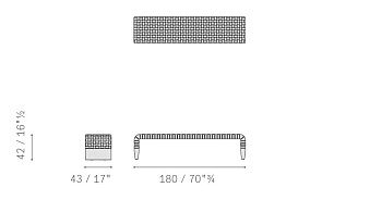 Банкетка Brera 90th Anniversary Edition
