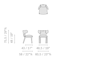 Стул Duo 580x605x755