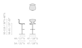 Барный стул Montera Mas 3