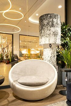 Торшер PIPE large nero opaco