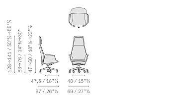 Стул Downtown 475x400x1280