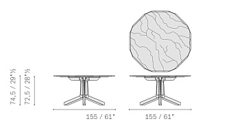 Стол круглый Othello