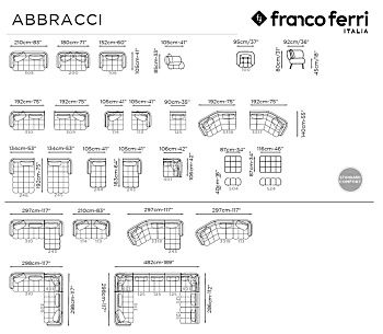 Диван с оттоманкой Abbracci