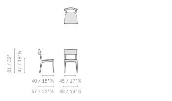 Стул Isadora 570x490x810