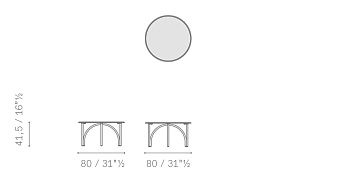 Журнальный стол круглый Mirabell
