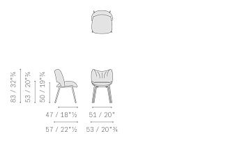 Стул Nice 570x530x830