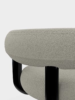 Стул Fat Grey White Kvadrat Elle Boucle