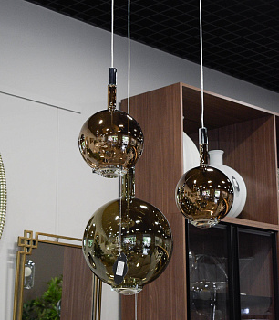 Подвес SKY FALL round large salvia dorata