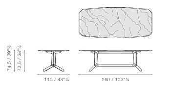 Стол прямоугольный Othello