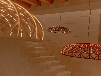 Люстра Skynest Suspension Brick Red