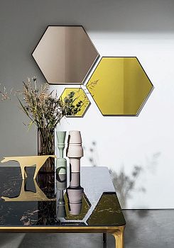 Зеркало Visual hexagonal