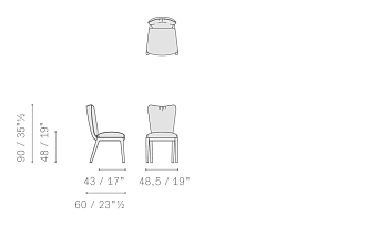 Стул Duo 600x485x900