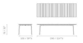 Стол прямоугольный уличный Solaria